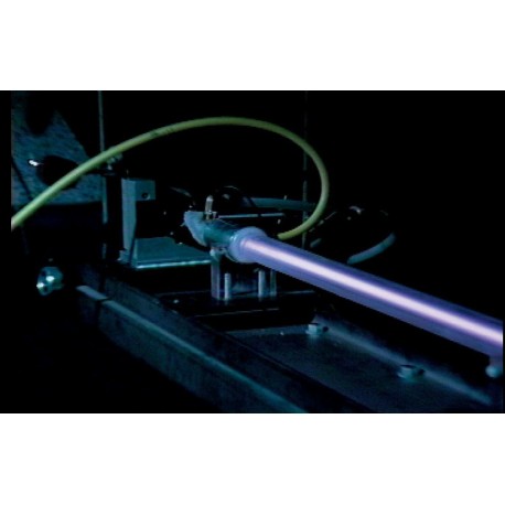  High power carbon dioxide laser capable of cutting through solid materials.