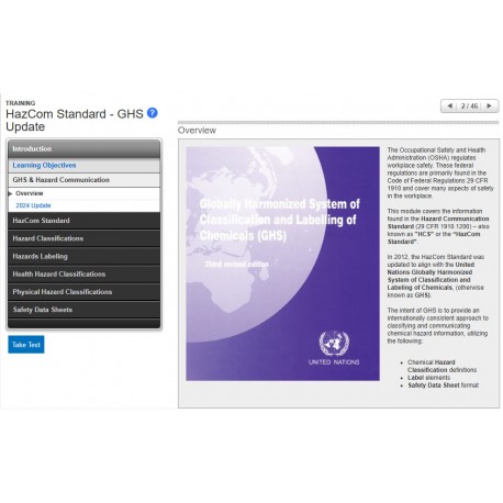 HazCom Standard - GHS Update